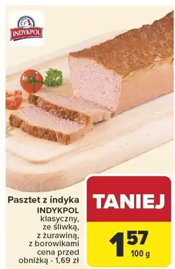 Carrefour Pasztet z indyka INDYKPOL klasyczny, ze śliwką, z żurawiną oferta