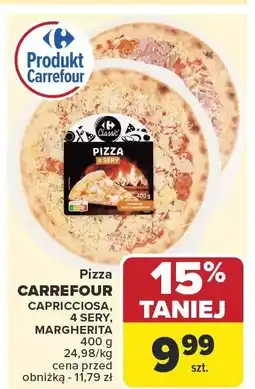 Carrefour Pizza CARREFOUR CAPRICCIOSA, 4 SERY, MARGHERITA oferta