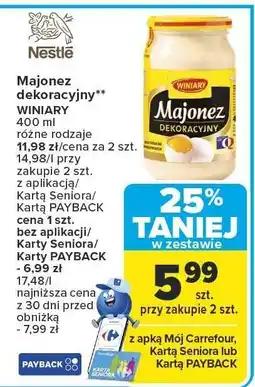Carrefour Majonez dekoracyjny WINIARY oferta