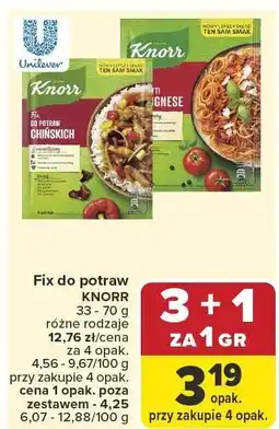 Carrefour Fix do potraw KNORR oferta