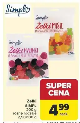 Carrefour Żelki Simpl różne rodzaje oferta