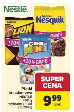 Carrefour Płatki śniadaniowe Nestle wybrane smaki oferta