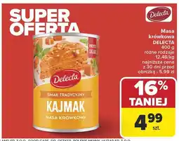 Carrefour Masa krówkowa Kajmak Delecta oferta