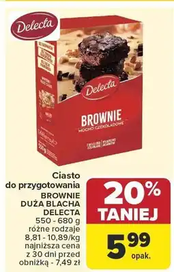 Carrefour Ciasto do przygotowania Brownie Duża Czekolada Delecta oferta