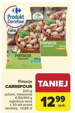 Carrefour Pistacje CARREFOUR solone, niesolone 200 g oferta