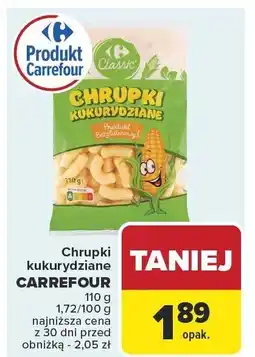 Carrefour Chrupki kukurydziane Carrefour 110 g oferta