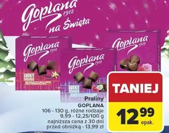 Praliny Goplana różne rodzaje