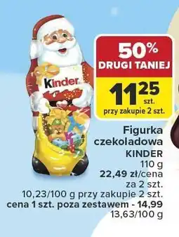 Carrefour Figurka czekoladowa KINDER 110 g oferta