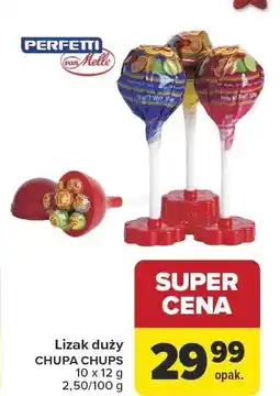 Carrefour Lizak duży CHUPA CHUPS 10 x 12 g oferta
