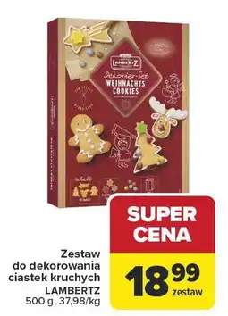 Carrefour Zestaw do dekorowania ciastek kruchych LAMBERTZ 500 g oferta