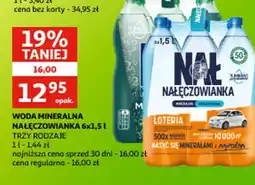 Auchan Woda Mineralna Nałęczowianka oferta