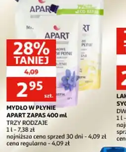 Auchan Mydło w płynie Apart Zapas oferta