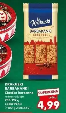Kaufland Herbatniki korzenne w czekoladzie Krakuski Barbakanki oferta