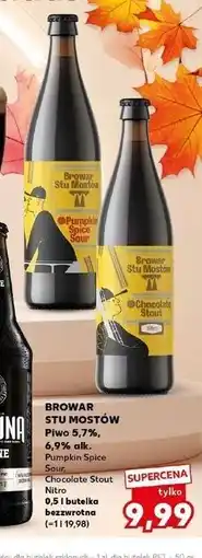 Kaufland Piwo chocolate stout Browar Stu Mostów oferta