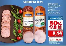 Kaufland Kiełbasa krakowska sucha z indykiem Tarczyński oferta
