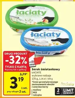 Intermarche Serek śmietankowy Łaciaty oferta
