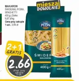 Słoneczko Makaron Nasz Plon oferta
