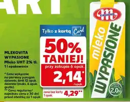 Kaufland MLEKOVITA WYPASIONE Mleko UHT 2% tł oferta