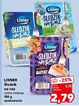 Kaufland LISNER Śledzik na raz oferta