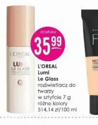 Jaśmin L'OREAL Lumi Le Gloss oferta