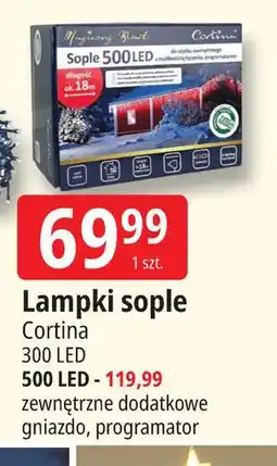 E.Leclerc Lampki sople 500 lampek Cortina oferta