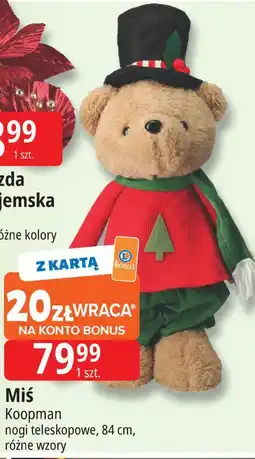 E.Leclerc Miś na nogach teleskopowych 84 cm Koopman oferta