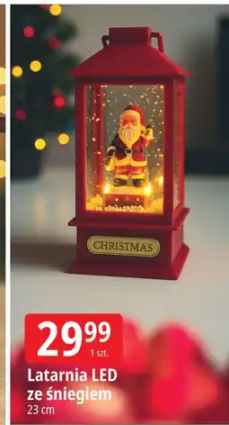 E.Leclerc Latarnia led ze śniegiem 23 cm oferta