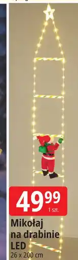E.Leclerc Mikołaj na drabinie led oferta