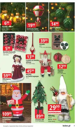 E.Leclerc Mikołaj nadmuchiwany ze światłem 125 cm oferta