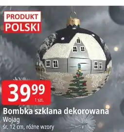 E.Leclerc Bombka szklana dekorowana 120 mm Wojag oferta