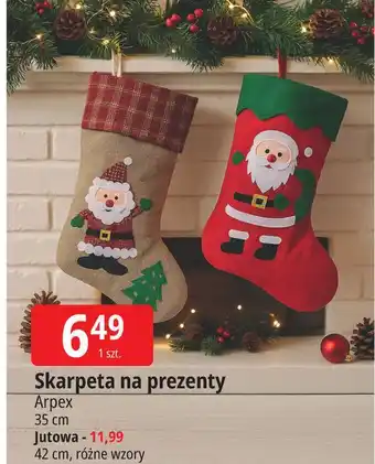 E.Leclerc Skarpeta na prezenty jutowa 42 cm Arpex oferta