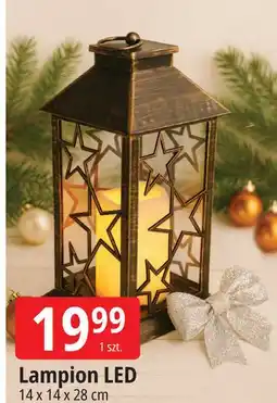 E.Leclerc Lampion szklany dekorowany led 14 cm oferta