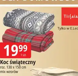 E.Leclerc Koc świąteczny 130 x 150 cm Tissaia oferta