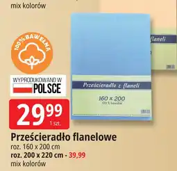 E.Leclerc Prześcieradło flanelowe 200 x 220 cm oferta