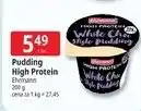 E.Leclerc Deser wysokobiałkowy biała czekolada Ehrmann High Protein oferta