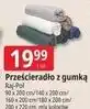 E.Leclerc Prześcieradło mikrofibra z gumką 200 x 220 cm Raj-Pol oferta