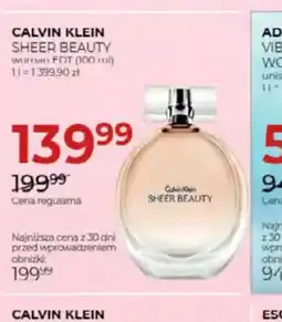 Jawa Drogerie CALVIN KLEIN SHEER BEAUTY oferta