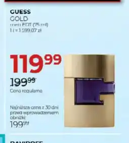 Jawa Drogerie GUESS GOLD oferta