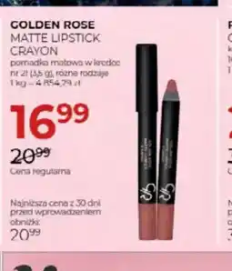 Jawa Drogerie GOLDEN ROSE MATTE LIPSTICK CRAYON oferta