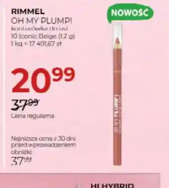 Jawa Drogerie RIMMEL OH MY PLUMP! oferta