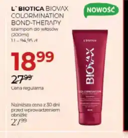 Jawa Drogerie L'BIOTICA BIOVAX COLORMINATION BOND-THERAPY oferta