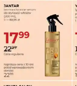 Jawa Drogerie JANTAR Termoochronne serum do stylizacji włosów oferta