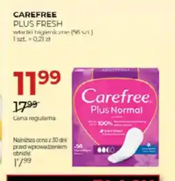 Jawa Drogerie CAREFREE PLUS FRESH oferta