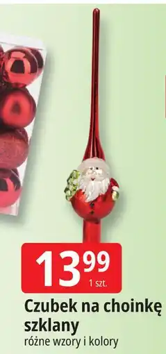 E.Leclerc Czubek na choinkę szklany oferta