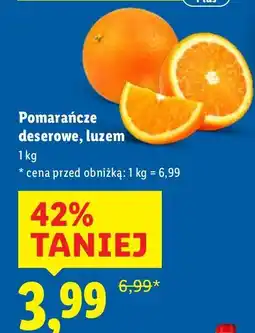 Lidl Pomarańcze deserowe luzem Lidl oferta