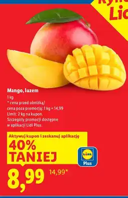 Lidl Mango luzem Lidl oferta