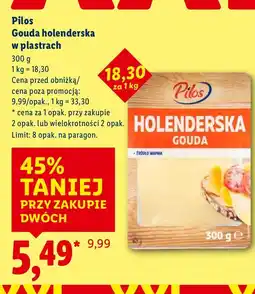 Lidl Ser Pilos Gouda holenderska w plastrach oferta