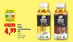 Lidl Napój Pilos wysokobiałkowy, XXL różne rodzaje oferta