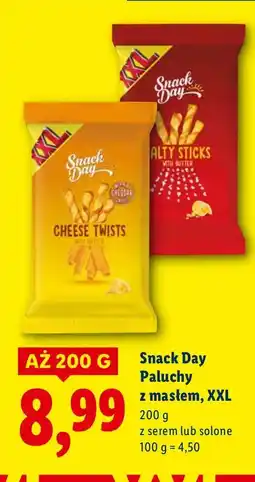 Lidl Chipsy Snack Day Paluszki z masłem, XXL oferta