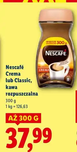Lidl Kawa Nescafé Crema lub Classic, kawa rozpuszczalna oferta